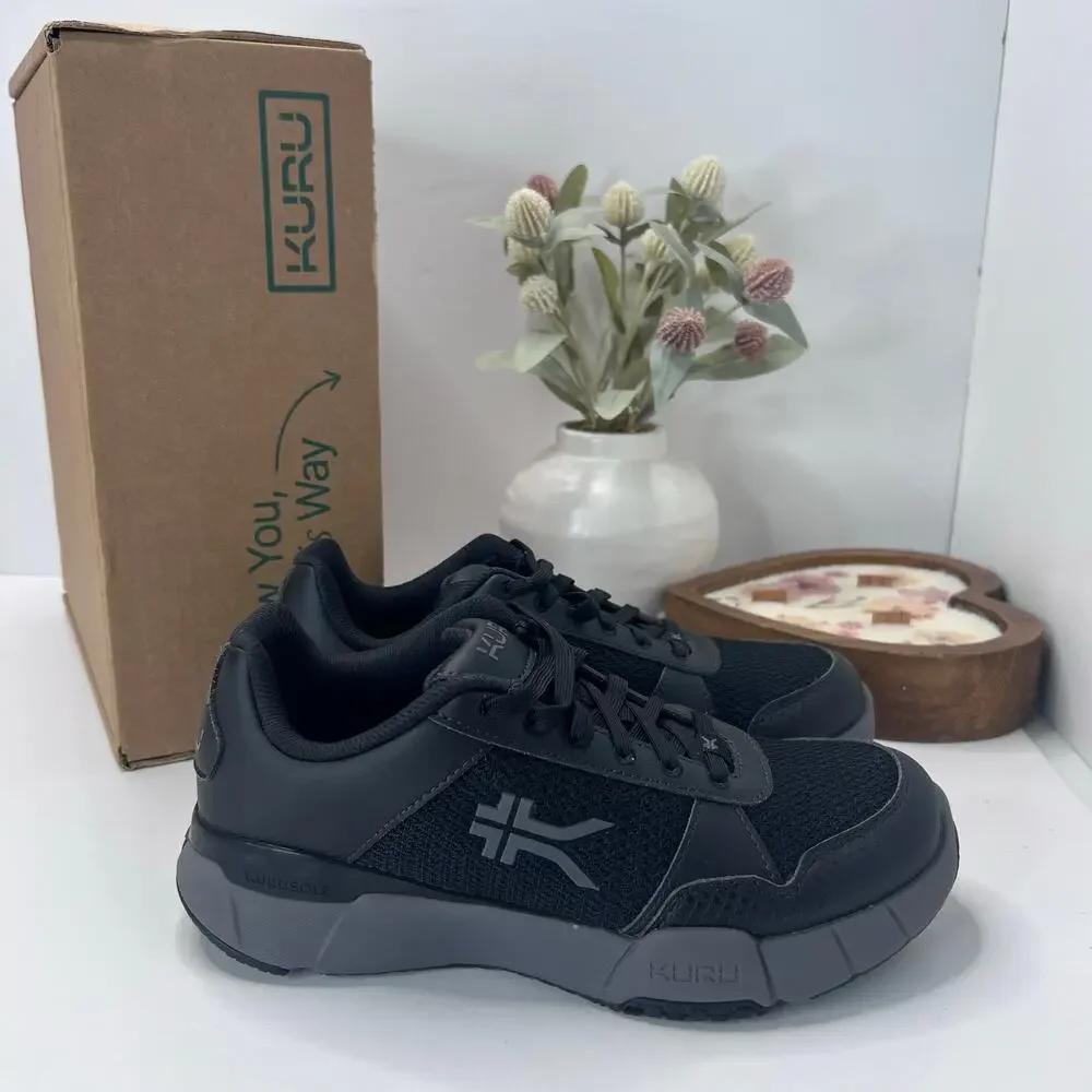 Kuru Quantum 2.0 Walking Comfort Sneaker Jet Black/Slate Gray Women 8M Tried On